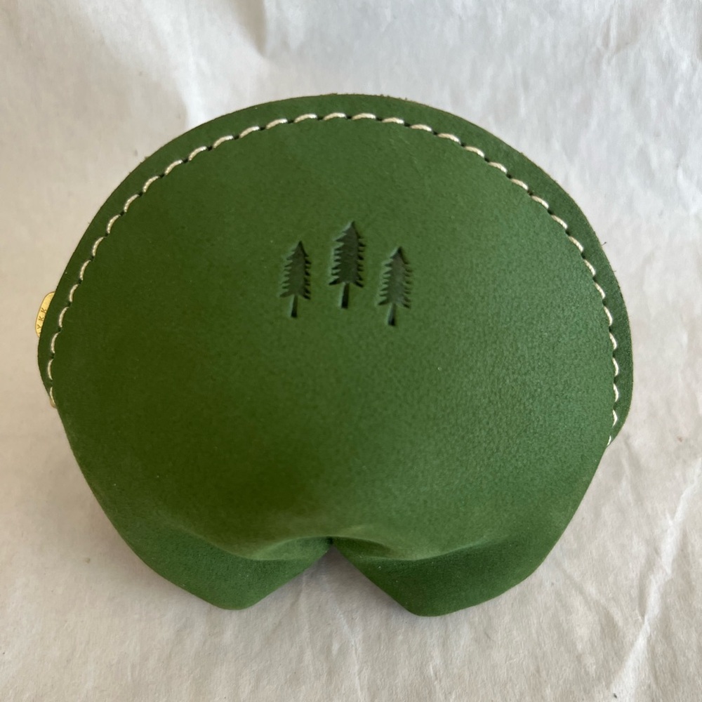 Portland Leather Goods Fortune Cookie Pouch in Succulent(?)